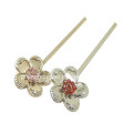 Moda jóias metal hairpin para a senhora com strass